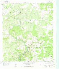 Gorman Falls 1959 topographic map thumbnail