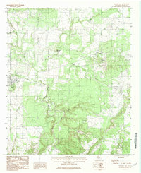 Graford East 1984 topographic map preview