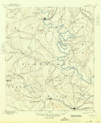 Granbury 1889 topographic map thumbnail
