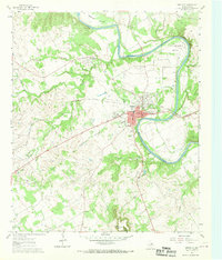 Granbury 1961 topographic map thumbnail