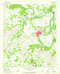 Granbury 1961 topographic map thumbnail