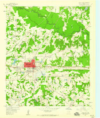 Grand Saline 1959 topographic map thumbnail
