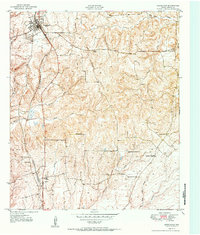 Grapeland 1951 topographic map thumbnail