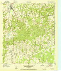 Grapeland 1951 topographic map thumbnail