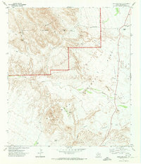 Grapevine Hills 1971 topographic map thumbnail