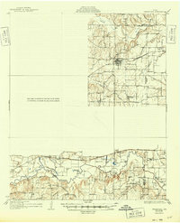 Grapevine 1931 topographic map thumbnail