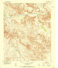 Chunky 1953 topographic map thumbnail