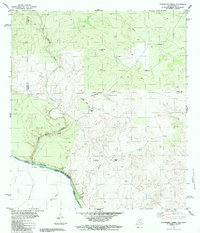 Chupadera Creek 1984 topographic map thumbnail