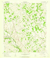 Clairette 1961 topographic map thumbnail