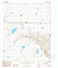 Claude NE 1983 topographic map thumbnail