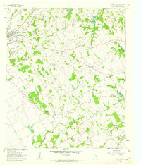 Cleburne East 1960 topographic map thumbnail