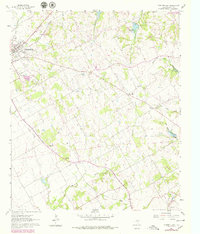 Cleburne East 1960 topographic map thumbnail