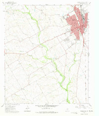 Cleburne West 1961 topographic map thumbnail