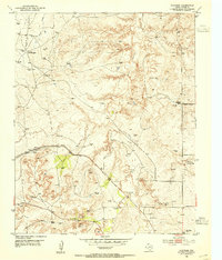Cliffside 1953 topographic map thumbnail