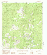 Colmesneil 1984 topographic map preview