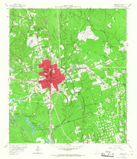 Conroe 1958 topographic map thumbnail