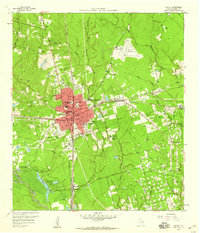 Conroe 1958 topographic map thumbnail