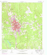 Conroe 1958 topographic map thumbnail