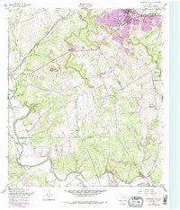 Copperas Cove 1958 topographic map thumbnail