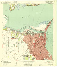 Corpus Christi 1951 topographic map thumbnail