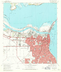 Corpus Christi 1968 topographic map thumbnail