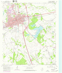 Corsicana 1965 topographic map thumbnail