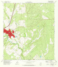 Cotulla 1974 topographic map thumbnail