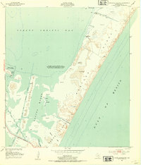 Crane Islands NW 1951 topographic map thumbnail