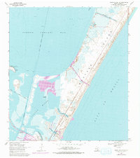 Crane Islands NW 1968 topographic map thumbnail