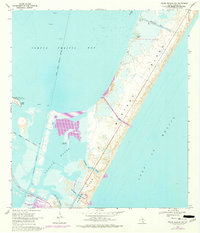 Crane Islands NW 1968 topographic map thumbnail
