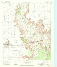 Crosbyton 1966 topographic map thumbnail