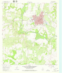 Cuero 1960 topographic map preview