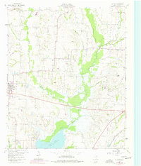 Culleoka 1960 topographic map thumbnail