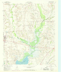Culleoka 1960 topographic map thumbnail