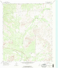 Cumbie Draw NE 1963 topographic map thumbnail