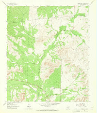 Cumbie Draw NE 1963 topographic map thumbnail