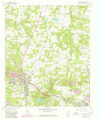 Daingerfield 1964 topographic map thumbnail
