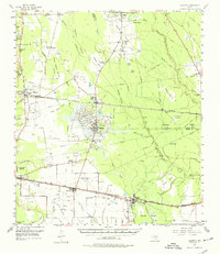 Daisetta 1955 topographic map thumbnail