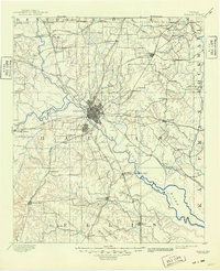 Dallas 1893 topographic map preview
