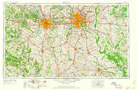 Dallas 1954 topographic map thumbnail