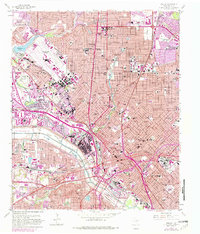 Dallas 1958 topographic map thumbnail