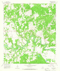 Darst Creek 1964 topographic map thumbnail