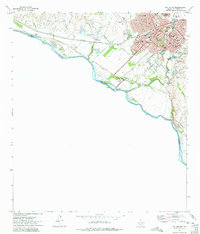 Del Rio SW 1972 topographic map thumbnail