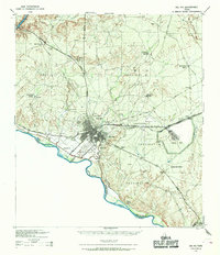 Del Rio 1943 topographic map thumbnail
