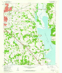 Denton East 1960 topographic map thumbnail