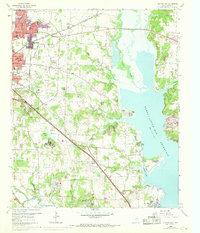 Denton East 1960 topographic map thumbnail