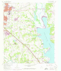 Denton East 1960 topographic map thumbnail