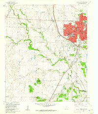 Denton West 1960 topographic map thumbnail