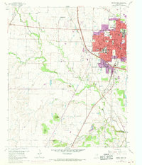 Denton West 1960 topographic map thumbnail
