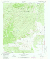Devils Canyon 1966 topographic map thumbnail
